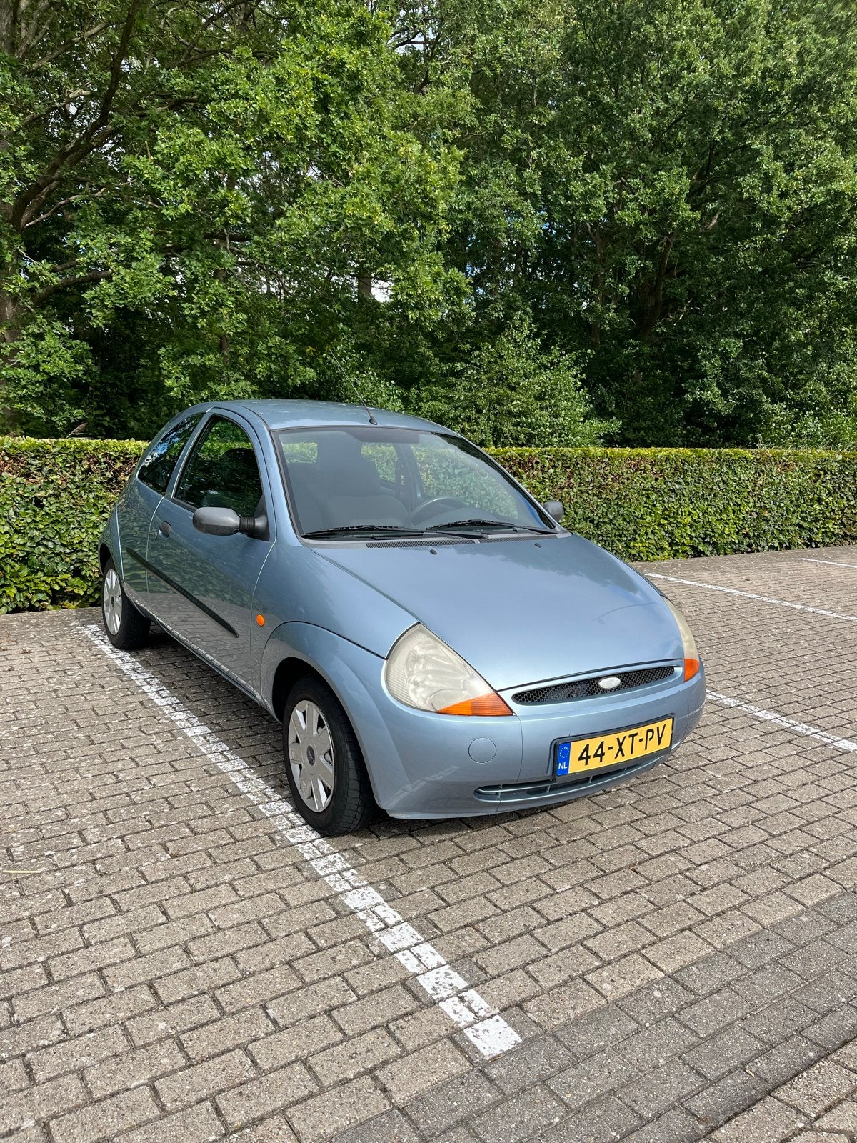 Ford Ka 1.3 I 44KW 2007 Blauw, Auto's, Voorwielaandrijving, 1299 cc, 31 €/maand, 4 cilinders