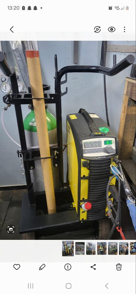 ESAB Caddy Tig 2200i AC/DC Lasapparaat, Ophalen of Verzenden, Zo goed als nieuw, 150 tot 250 ampère, Tig