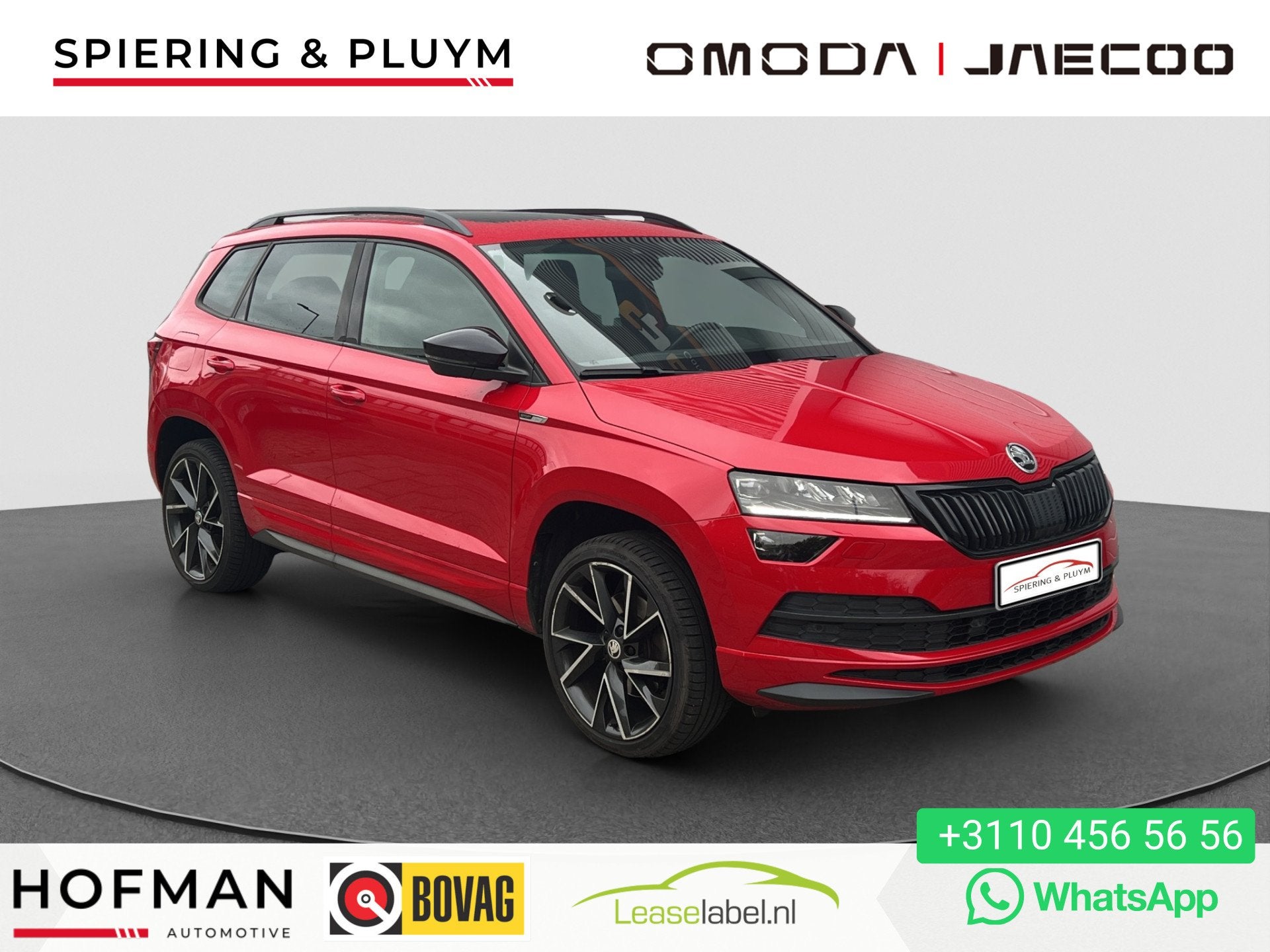 Skoda Karoq 1.5 TSI ACT Sportline Business | Pano | Adaptive, Stof, 4 cilinders, 150 pk, Bedrijf