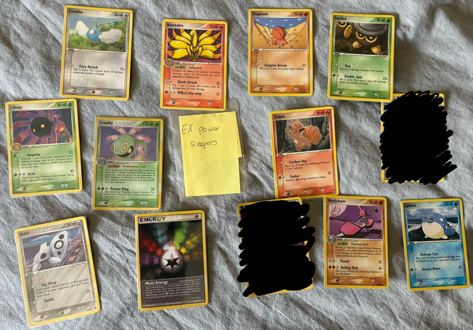 EX Power Keepers set - Diverse kaarten, Ophalen of Verzenden, Gebruikt, Meerdere kaarten
