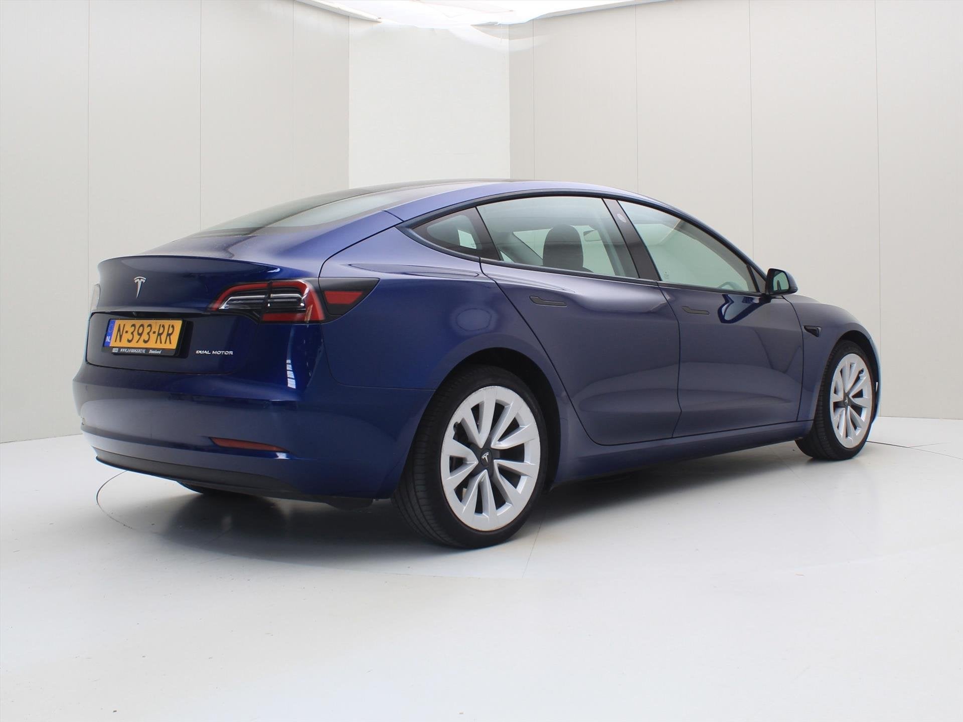 Tesla Model 3 Long-Range AWD 351pk 75 kWh 91,6% SoH FACELIFT, Automaat, Gebruikt, Zwart, Blauw