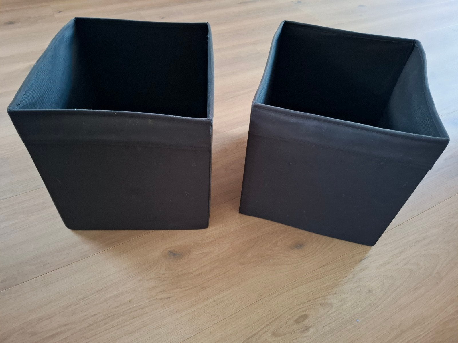IKEA Drona Opbergdozen - Zwart (2 stuks), Overige materialen, Minder dan 50 cm, Gebruikt, Minder dan 50 cm