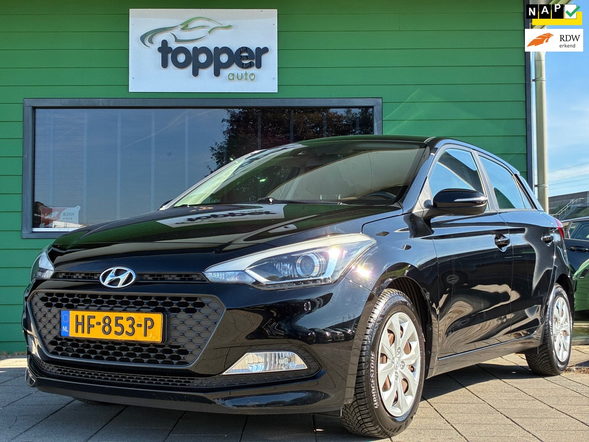Hyundai I20 1.2 HP i-Motion|2e Eigenaar|Airco|CruiseControl|, Euro 6, 4 cilinders, Zwart, Origineel Nederlands