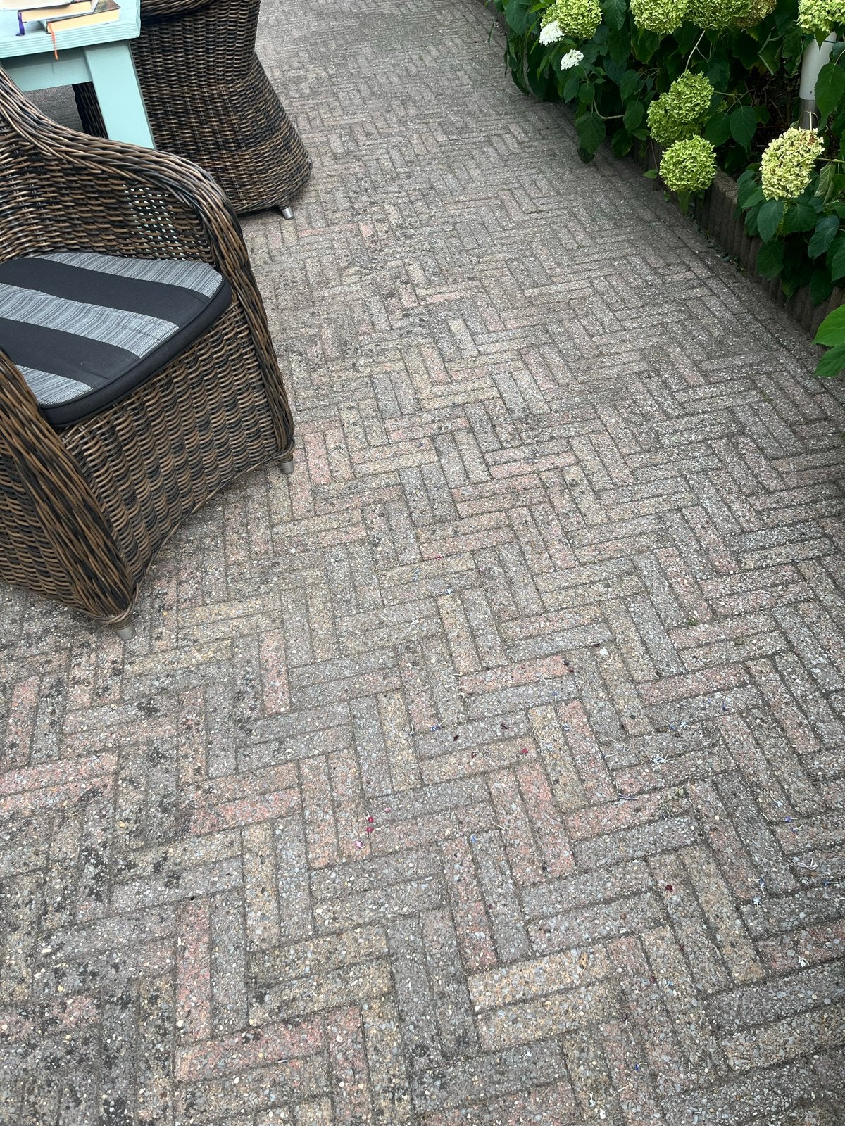 Gebruikte betonnen waalformaat bestrating., Tuin en Terras, Ophalen, Gebruikt, Klinkers, 10 m² of meer
