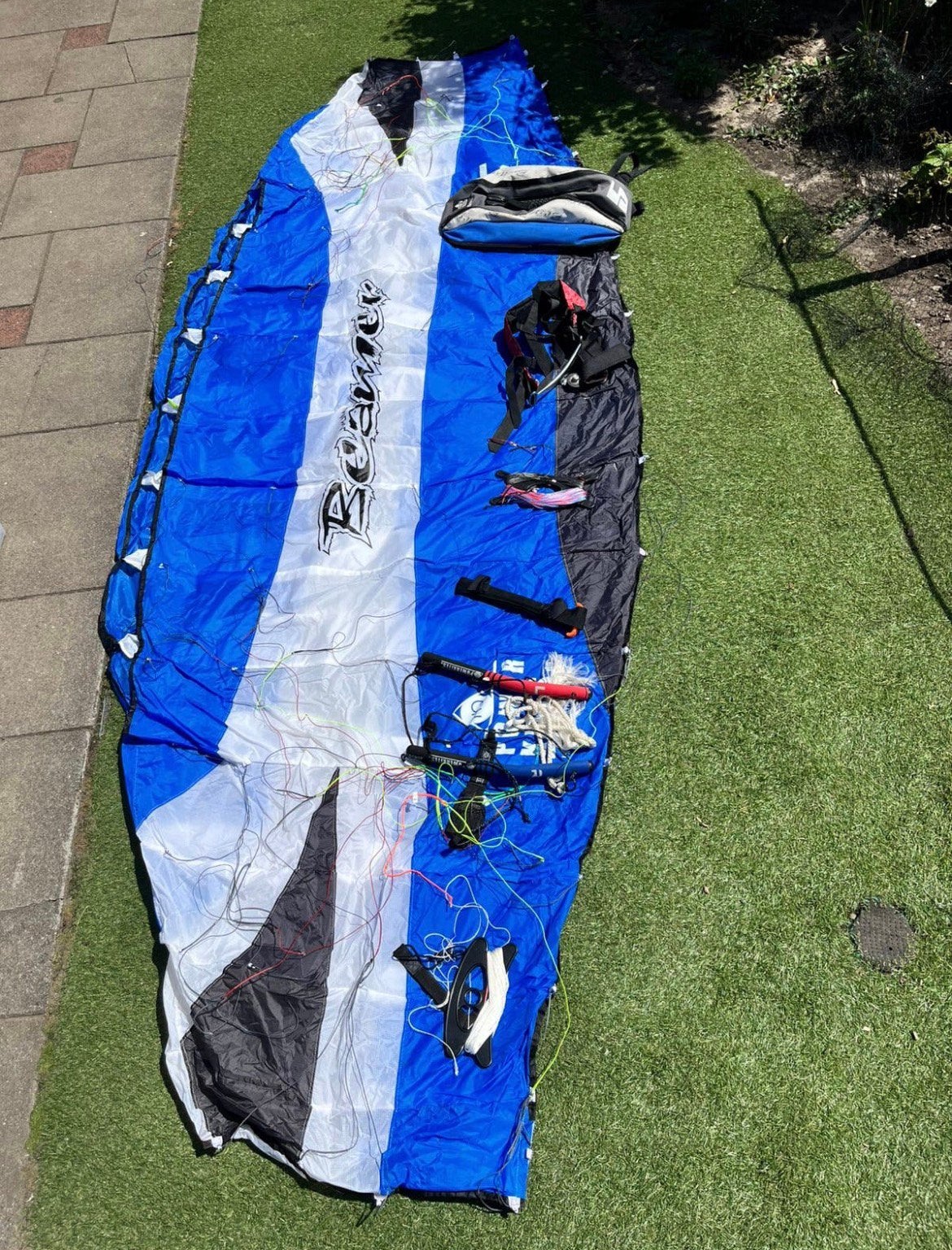 Powerkite vlieger 5.0, Ophalen of Verzenden, Zo goed als nieuw, Vierlijns