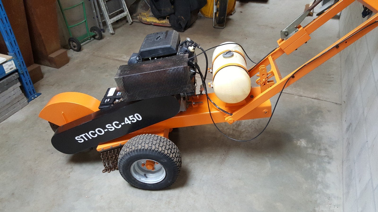 Stico sc 450 stobbenfrees, Ophalen