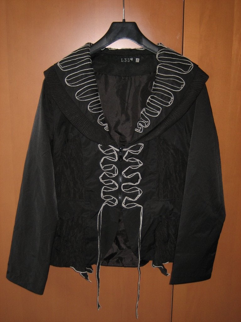 Chique feestelijk zwart blouse-jasje L 33, maat 40, snazzeys, Kleding | Dames, Maat 38/40 (M), L33, Verzenden, Zwart