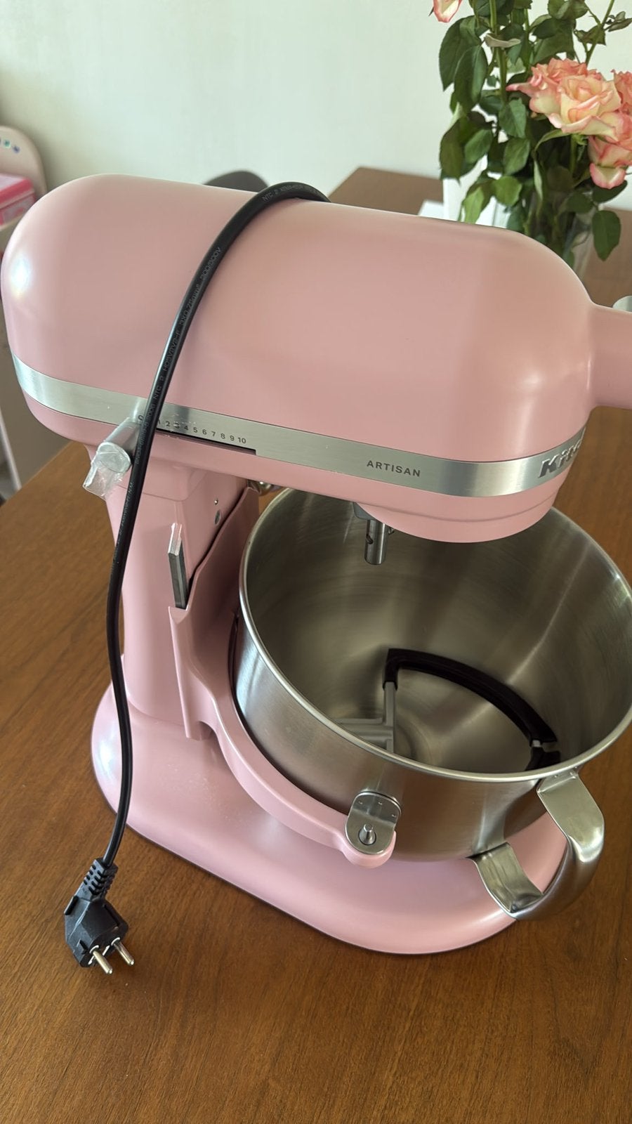 KitchenAid Artisan Bowl-Lift (Lichtroze) – Nieuw!, 4 liter of meer, Ophalen of Verzenden, Zo goed als nieuw, 3 snelheden of meer