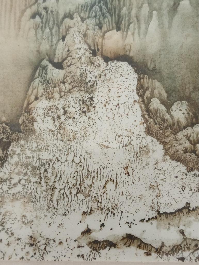 Aquarel Karl? Heinz Mack 1976, Ophalen of Verzenden