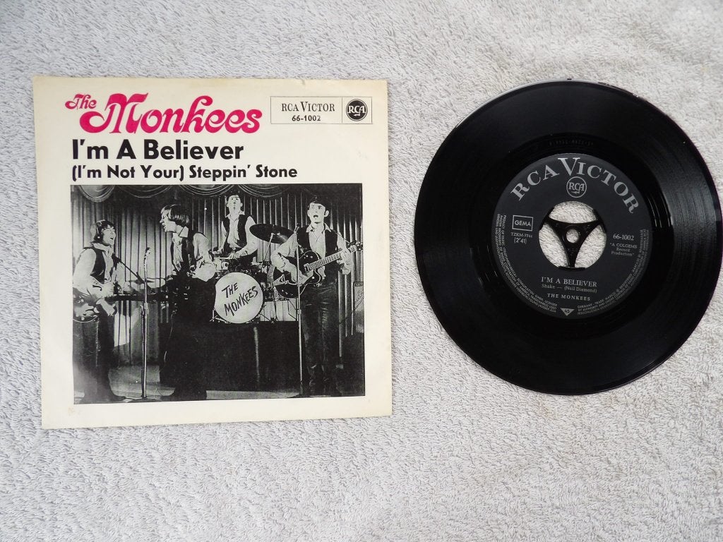 The Monkees - I'm a believer ( sixties ), Gebruikt, 7 inch, Ophalen of Verzenden, Pop
