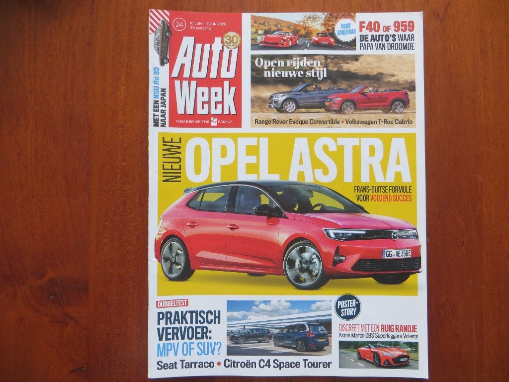 Autoweek 24 2020 Opel Astra, Seat Tarraco, Citroën Grand C4, Boeken, Ophalen of Verzenden, Nieuw, Citroën