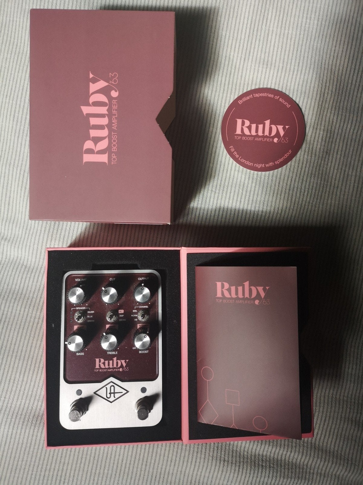 Universal Audio Ruby '63 Top Boost Amplifier pedaal, Ophalen, Zo goed als nieuw, Overige typen