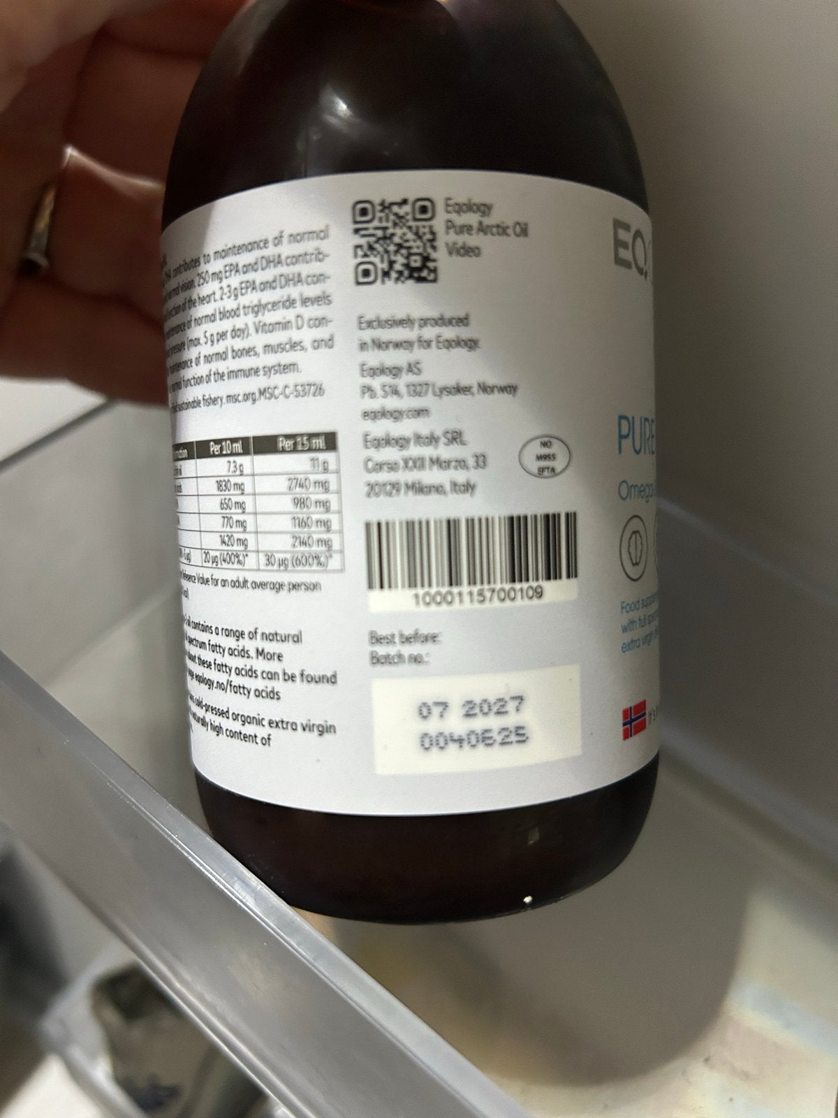 Eqology Pure Arctic Oil Citroen - Nieuw Omega-3 supplement, Verzenden, Nieuw, Poeder of Drank