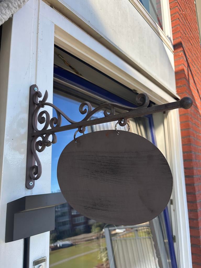 Oude winkel uithangbord 2 stuks, Huis en Inrichting, Ophalen of Verzenden, Gebruikt