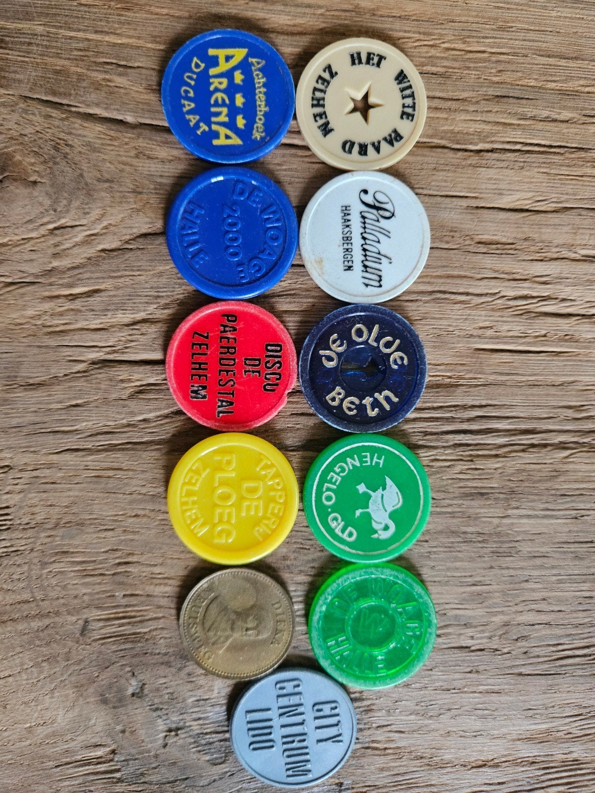 Verzameling consumptiemunten, Ophalen of Verzenden, Gebruikt