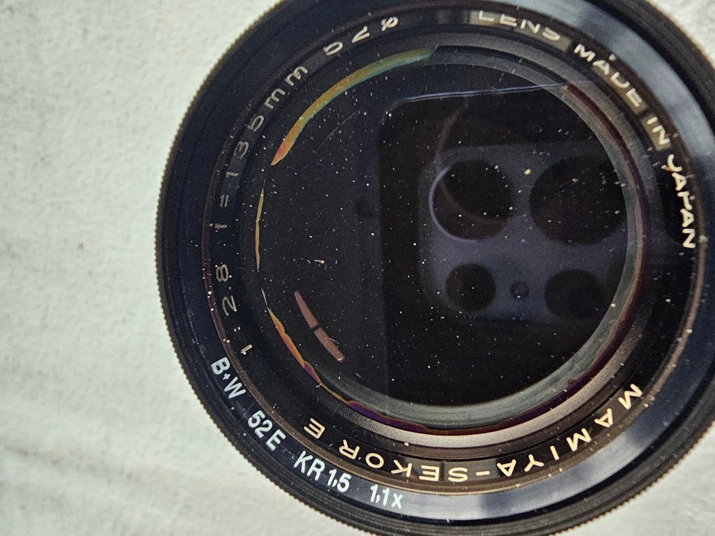 Mamiya lenz 135mm, Ophalen of Verzenden, Zo goed als nieuw, Telelens