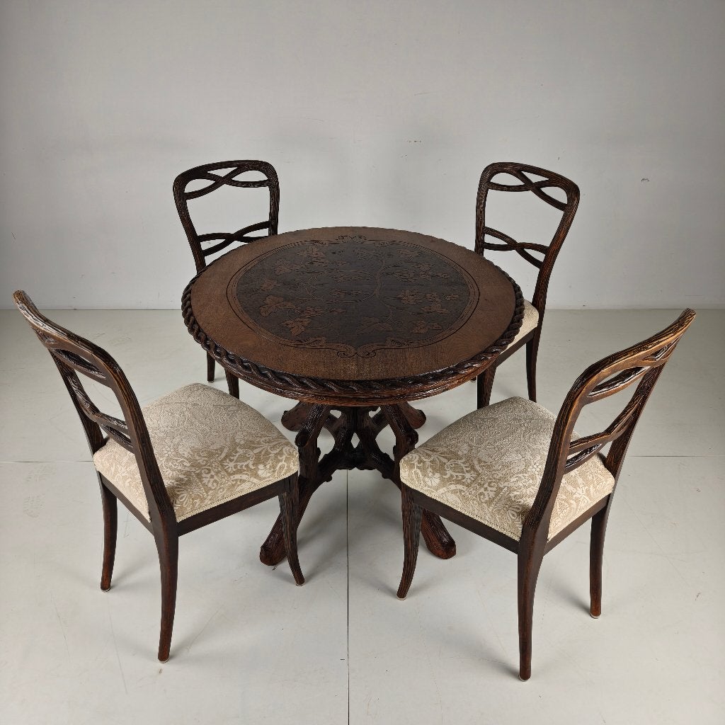 Set van vier eetkamerstoelen uit het Zwarte Woud door Horrix, Antiek en Kunst, Ophalen of Verzenden