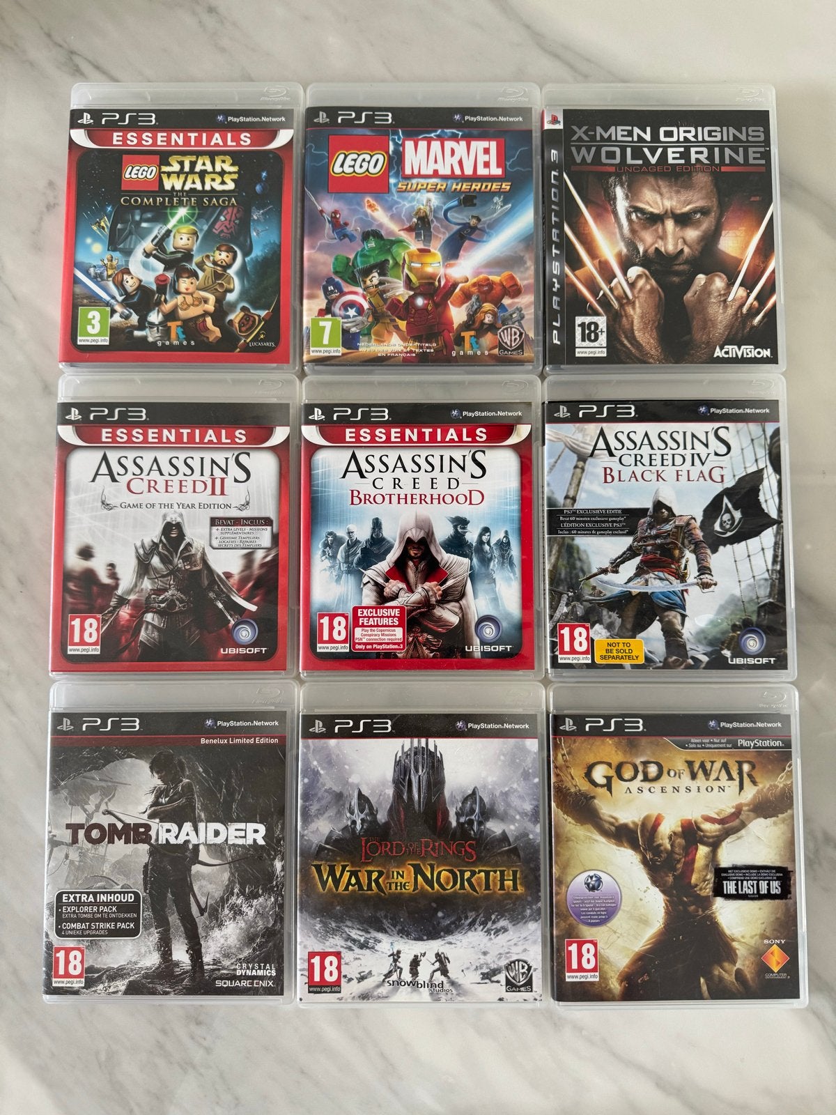 PS3 Games: Lego, Assassin's Creed, Tomb Raider & meer!, Avontuur en Actie, Gebruikt, Vanaf 18 jaar, 1 speler