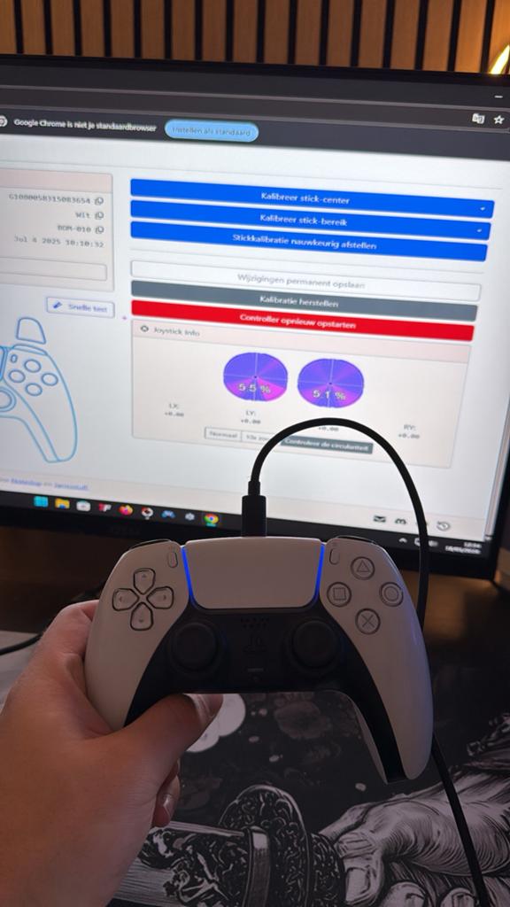 PS5 Controller met TMR sticks, Ophalen of Verzenden, Refurbished