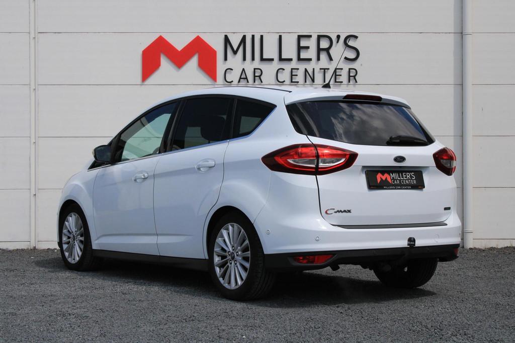 Ford C-Max 1.0 Titanium TREKHAAK CRUISE KEYLESS NAVI APK, Auto's, Voorwielaandrijving, Gebruikt, Met garantie (alle), Wit