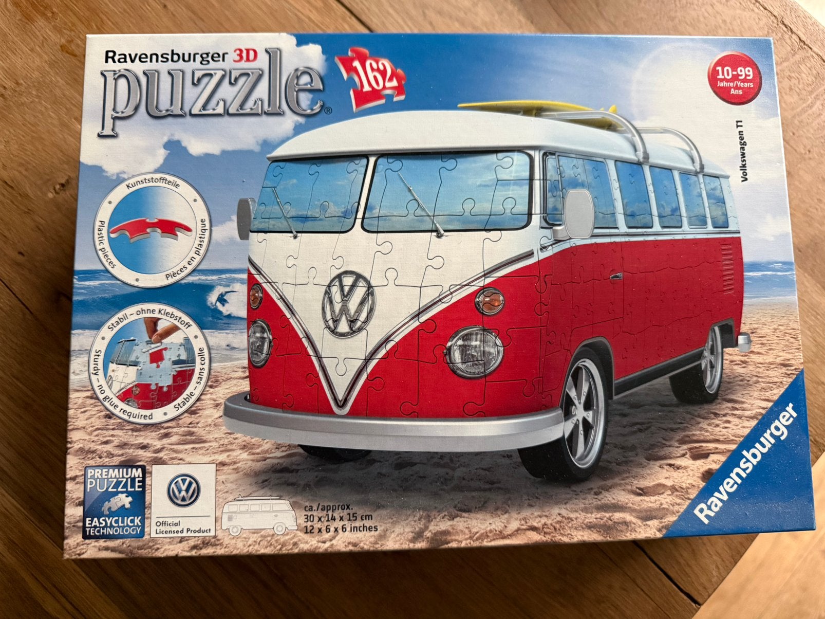 3D puzzel VW 162 stukjes, Ophalen of Verzenden, Zo goed als nieuw