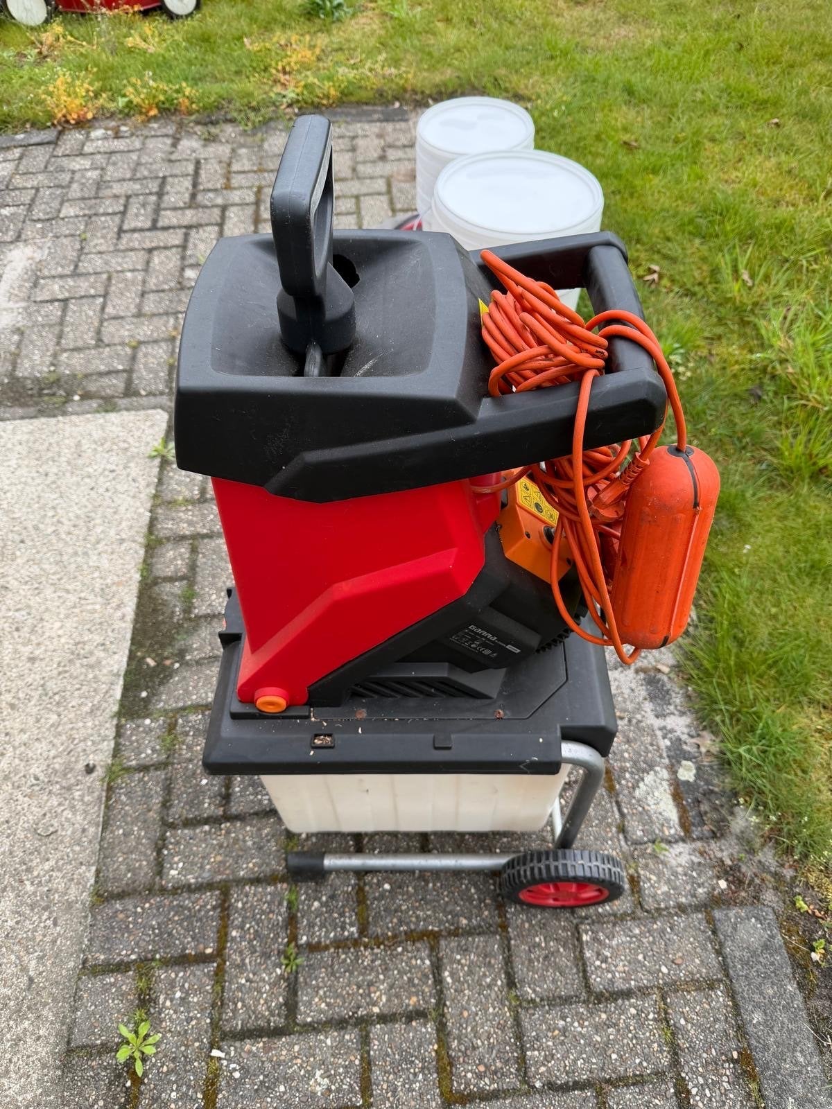 Gamma H-2500K Elektrische Hakselaar 2500W met opvangbak, Tuin en Terras, Ophalen, Gebruikt, Elektrisch, Met opvangbak