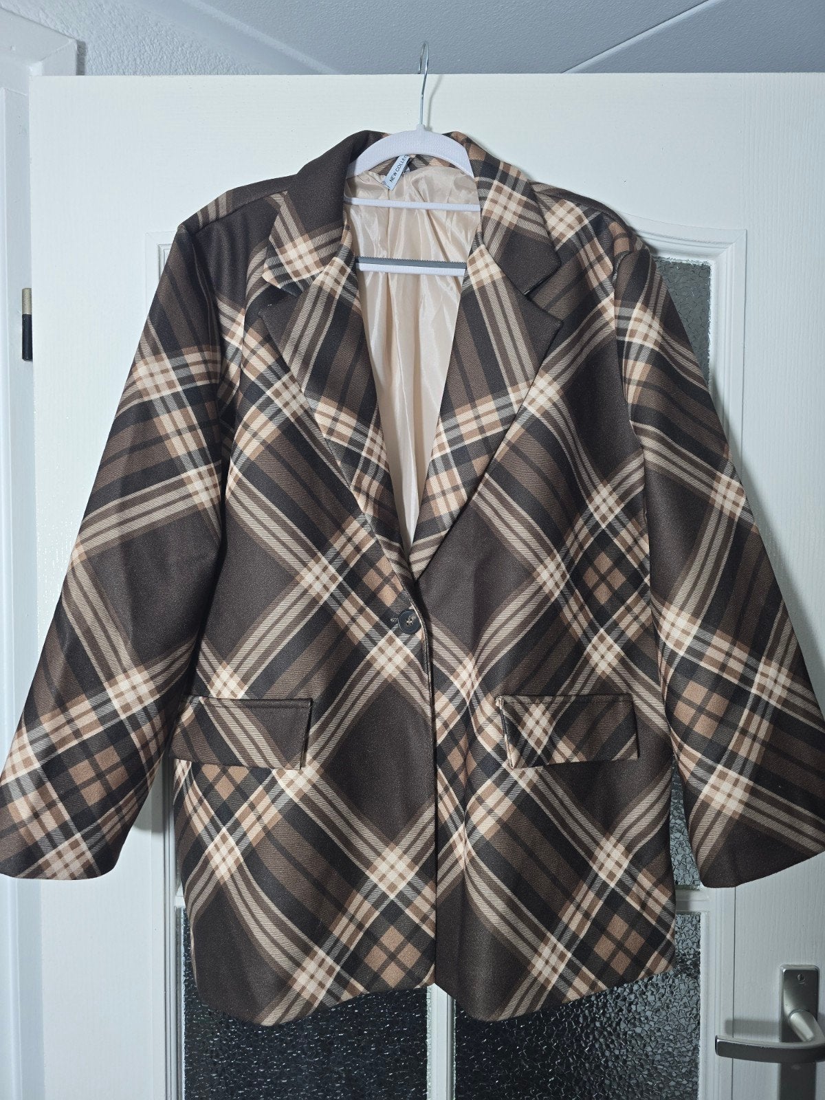 nieuw blazer/tussenjas bruin 42 44 46, Ophalen of Verzenden, Nieuw, Maat 42/44 (L), Bruin
