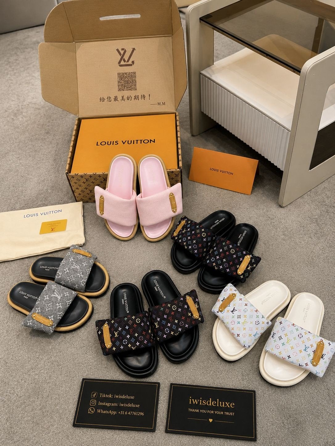 Louis Vuitton Pillow Slides Slippers Zomer Sandalen zwart, Slippers, Zwart, Nieuw, Ophalen of Verzenden