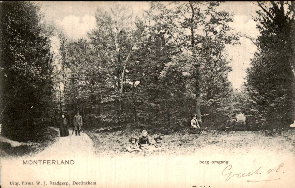 Montferland - Bos - berg omgang, Ophalen of Verzenden, Voor 1920, Gelopen, Gelderland