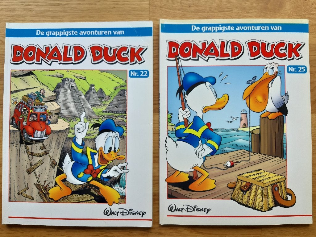 Donald Duck, de grappigste verhalen 22 + 25, Boeken, Meerdere stripboeken, Ophalen of Verzenden, Zo goed als nieuw, Donald Duck