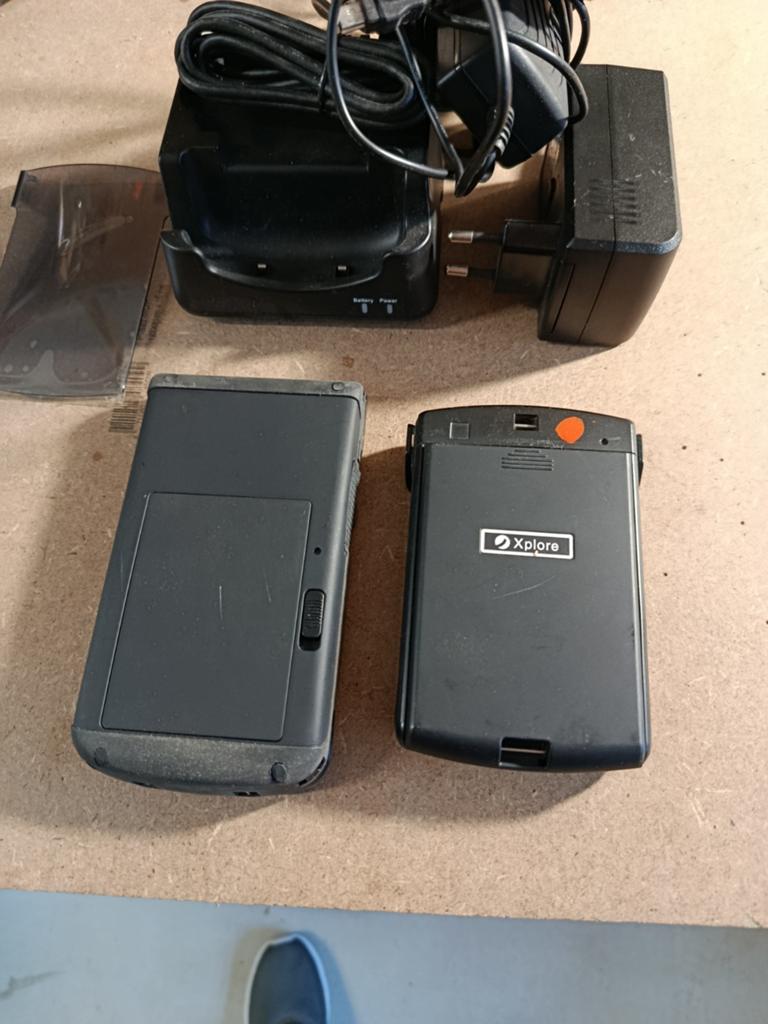 2x Xplore PDA's met lader en accessoires, Telecommunicatie, Pda's, Ophalen of Verzenden