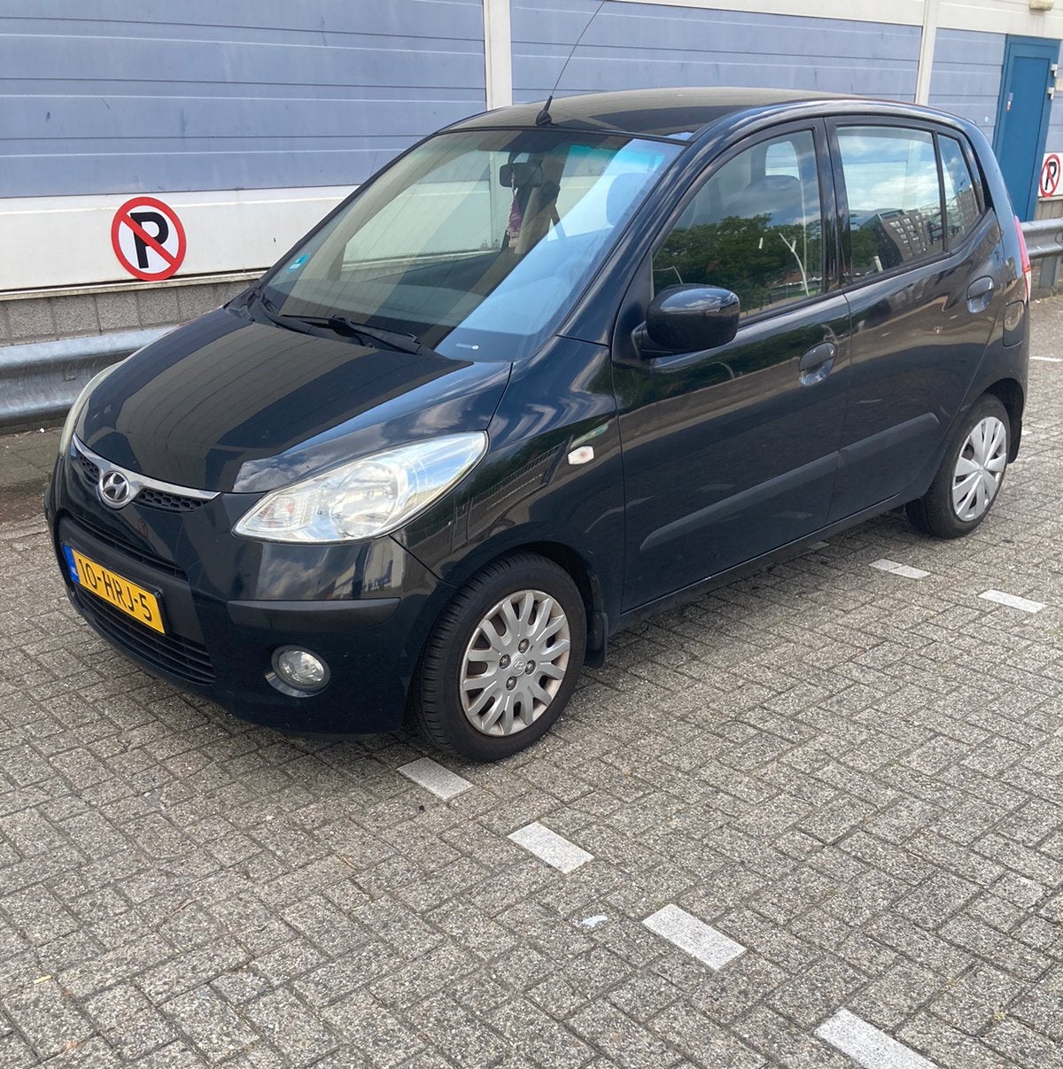 Hyundai i10 1.25 I 5DR 2009 Zwart#Apk#Nap, Auto's, Voorwielaandrijving, 450 kg, 31 €/maand, 4 cilinders