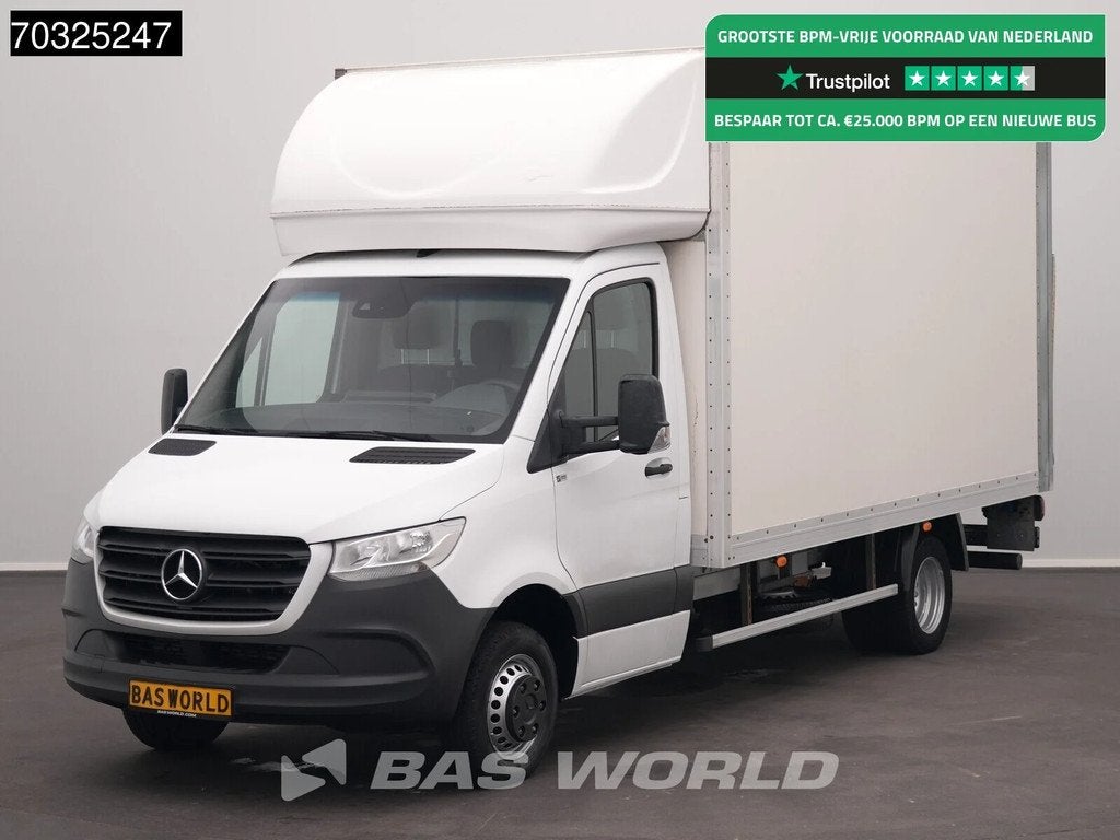 Mercedes Sprinter 514 CDI Laadklep Dubbellucht Zijdeur Bakwa, Stof, Gebruikt, Euro 6, 2000 kg