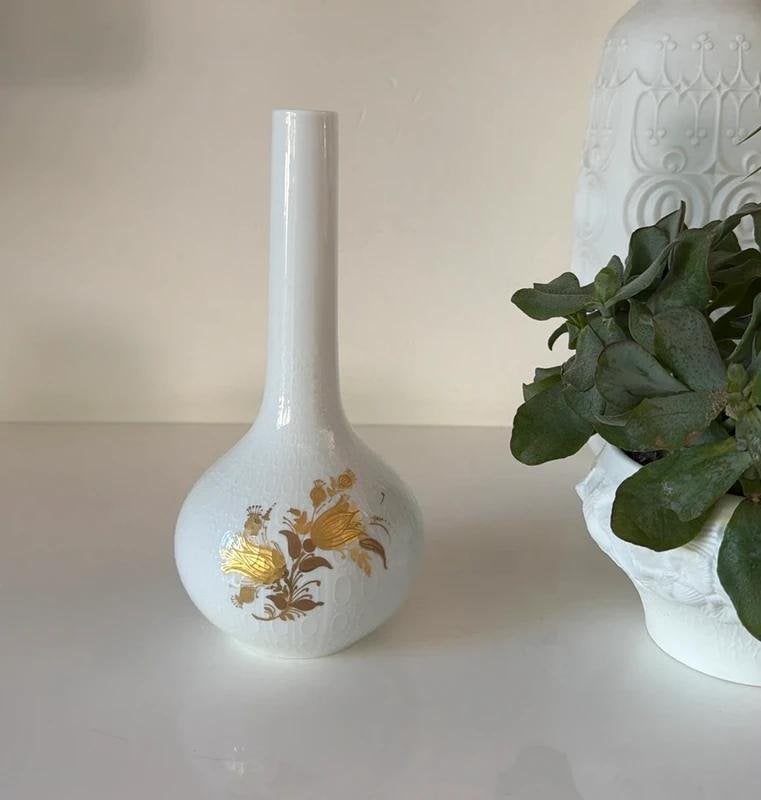 Rosenthal Romanze vaas, 21 cm, Met patroon/structuur, Ophalen of Verzenden, Zo goed als nieuw