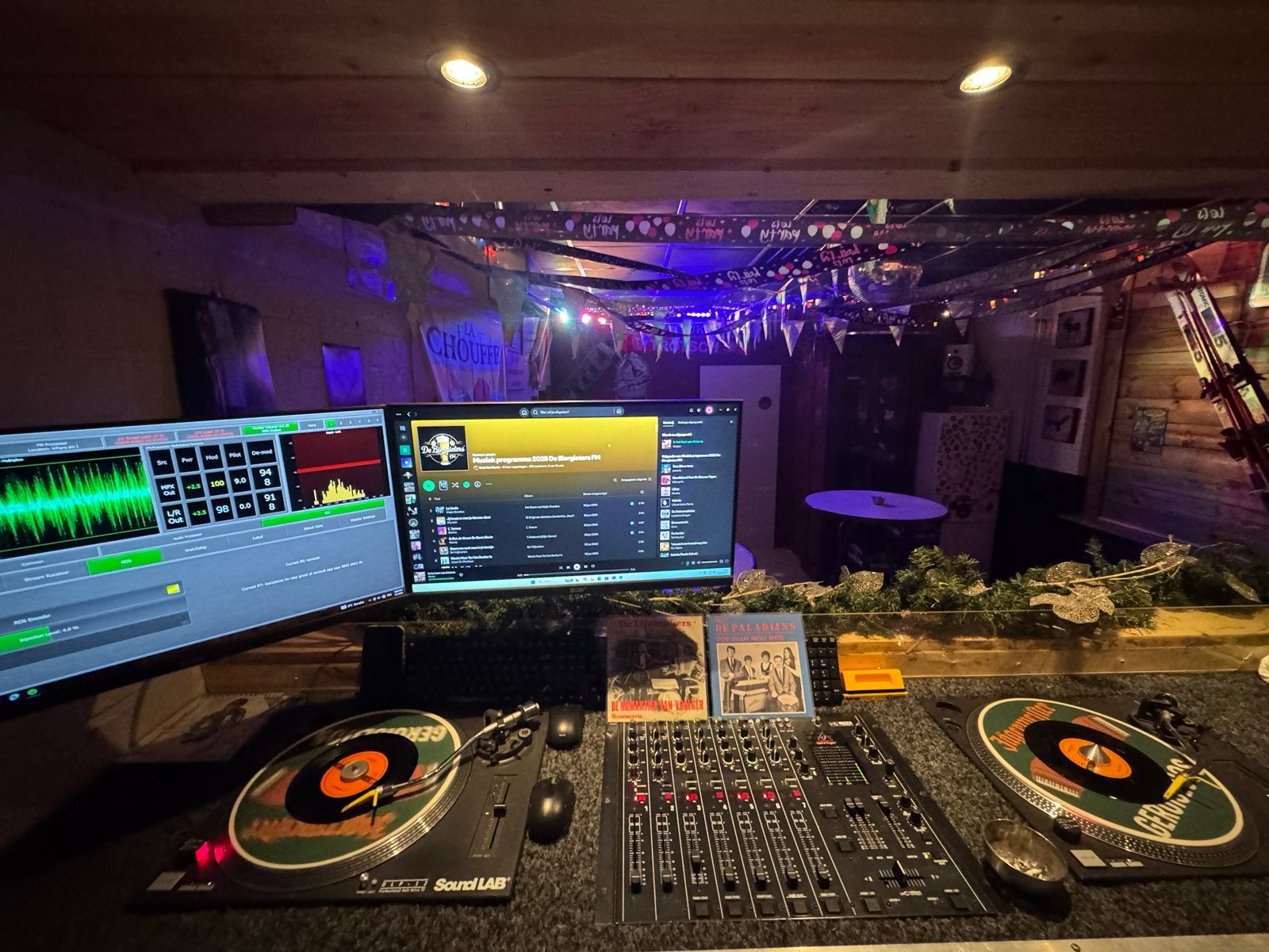 Setje Soundlab DLP 12 platenspelers, Ophalen, Gebruikt, Platenspeler, Overige merken