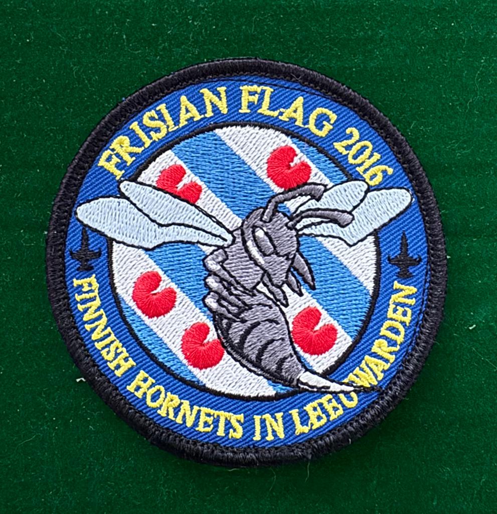 Frisian Flag 2016 FINAF Hornets patch, Verzenden, Zo goed als nieuw, Patch, Badge of Embleem