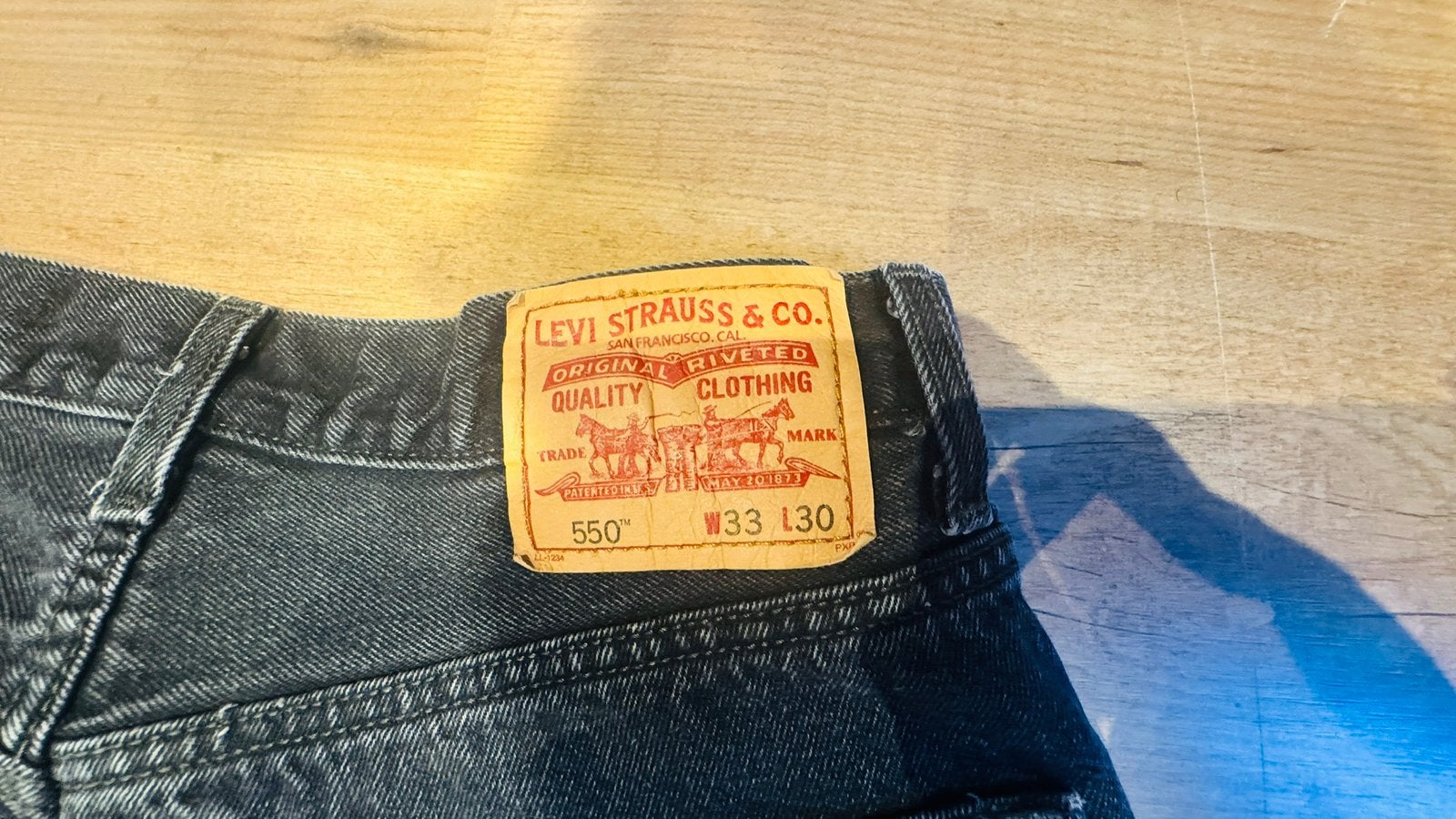 Korte Levi’s 550 jeans taille 34, Kleding | Heren, Ophalen of Verzenden, Zo goed als nieuw, Blauw, W33 - W34 (confectie 48/50)
