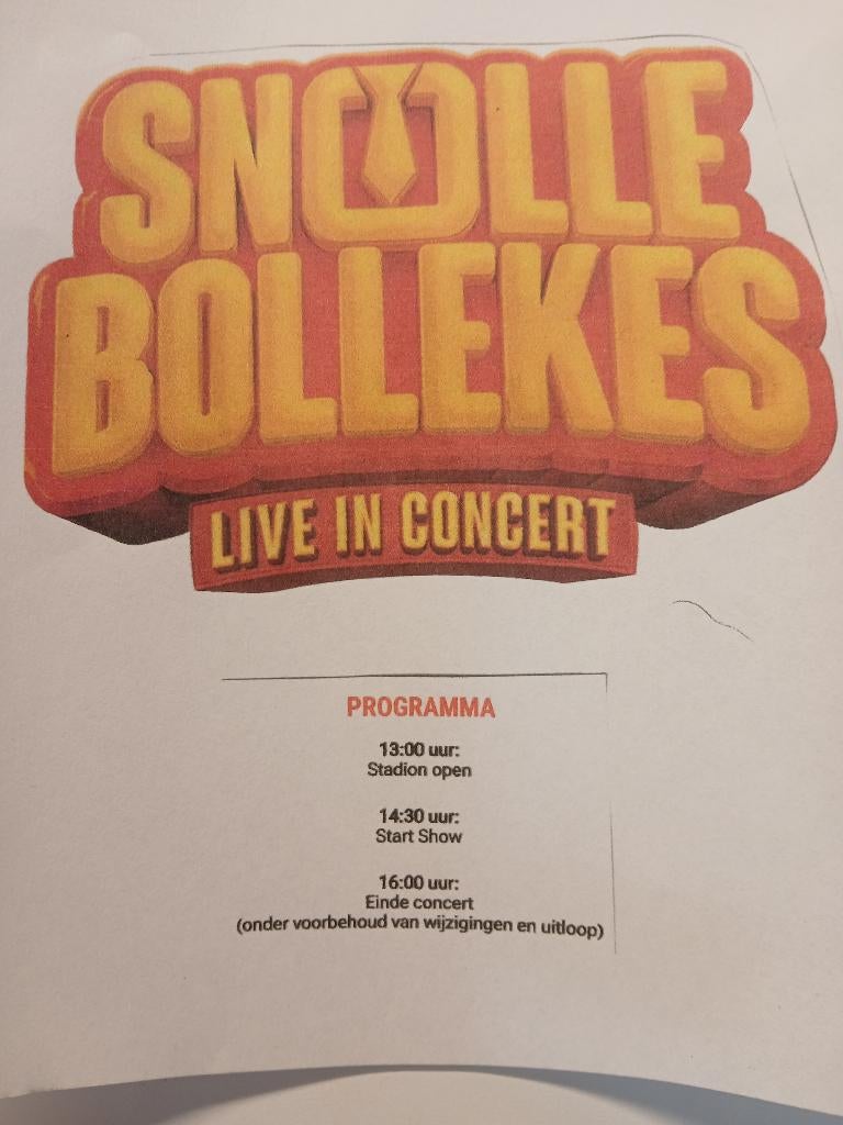 VIPKAARTEN SNOLLEBOLLEKES 22 MAART 2026, Twee personen, Maart, Levenslied