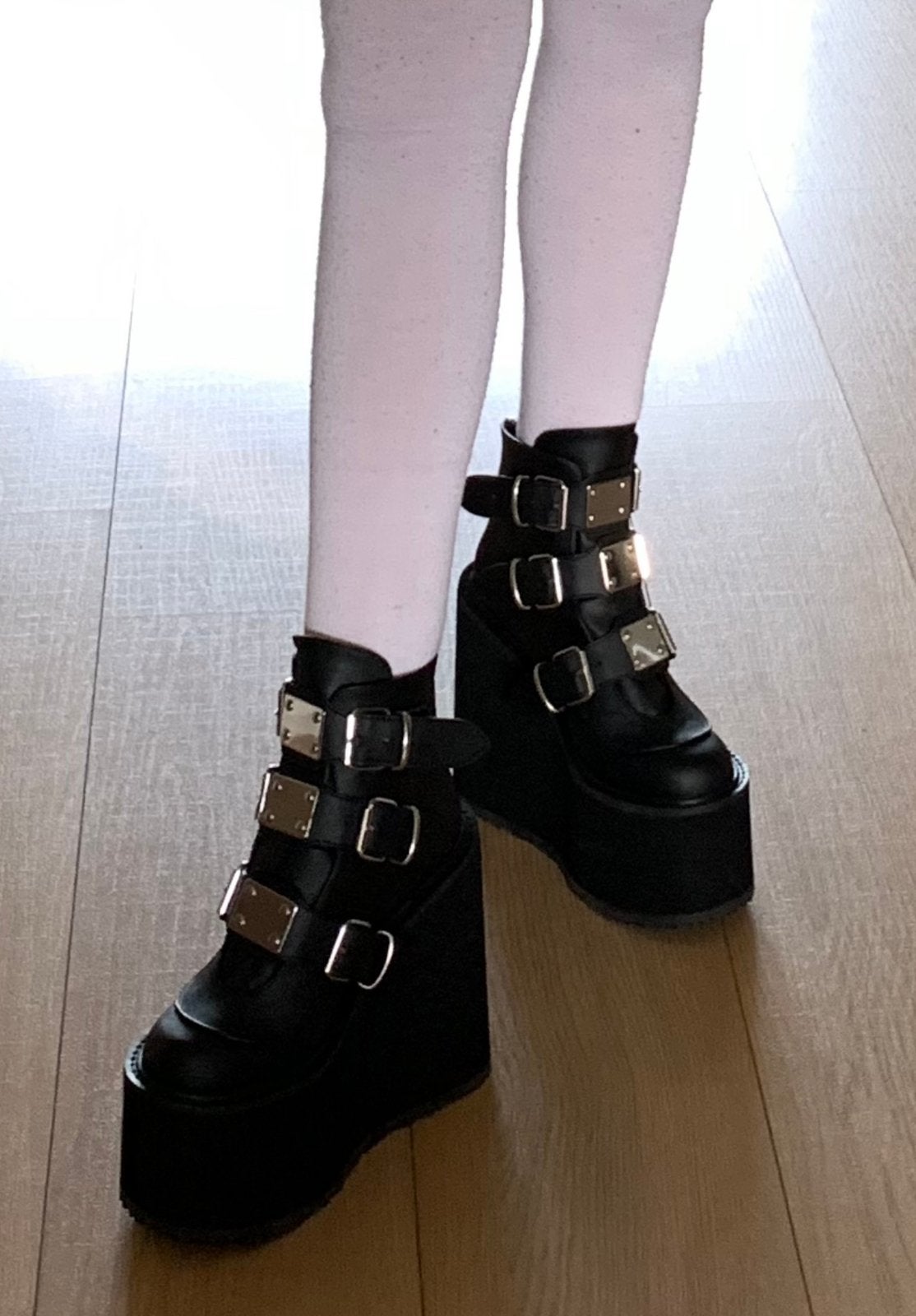 Demonia Cult DAMNED-105 plateaulaarzen, zwart, maat 36, Kleding | Dames, Schoenen, Zwart, Overige typen, Ophalen of Verzenden