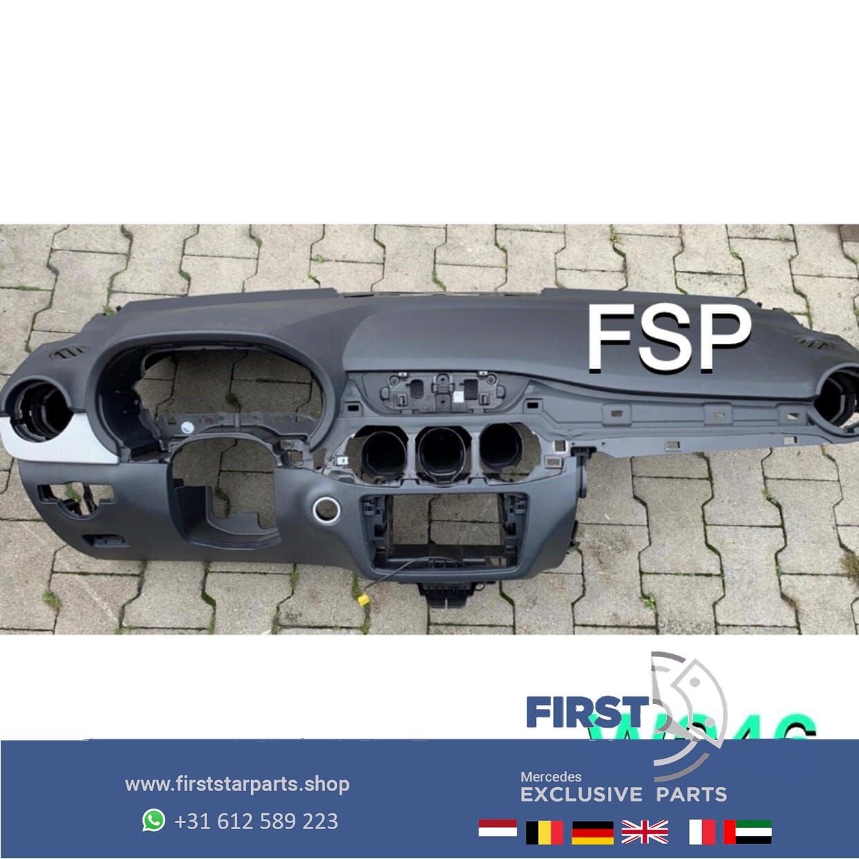 W246 W242 DASHBOARD origineel Mercedes B KLASSE 2012-2018 ZW, Gebruikt, -, Ophalen of Verzenden, -