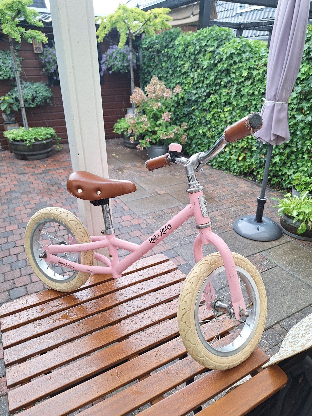 Roze Retro Rider 12 inch meisjes loopfiets, Ophalen, Gebruikt, Loopfiets