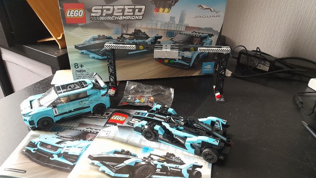 Lego Speed Champions Formula Jaguar Car & Jaguar Pace 76898, Lego, Zo goed als nieuw, Compleet, Complete set