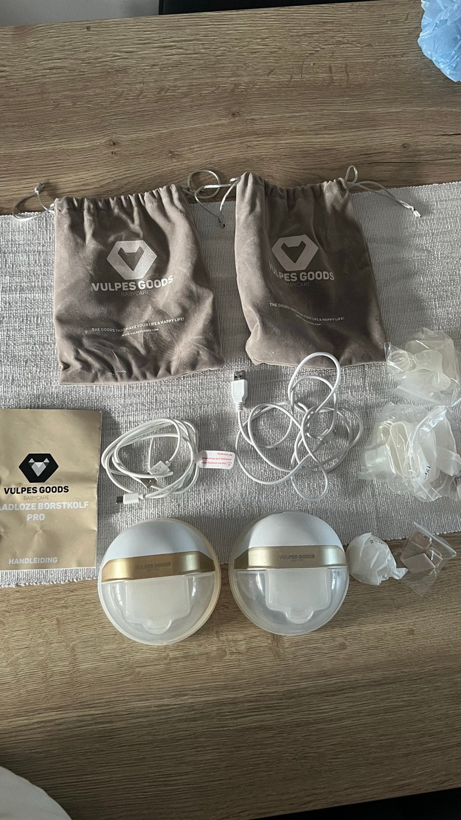 Vulpes Goods Draadloze Borstkolf Pro - Set van 2, Ophalen of Verzenden, Zo goed als nieuw