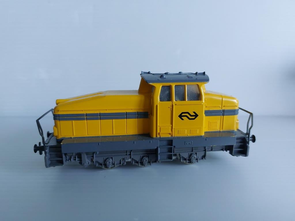 Märklin H0 NS rangeerloc geel – Made in Germany, Wisselstroom, Gebruikt, Locomotief, Ophalen of Verzenden