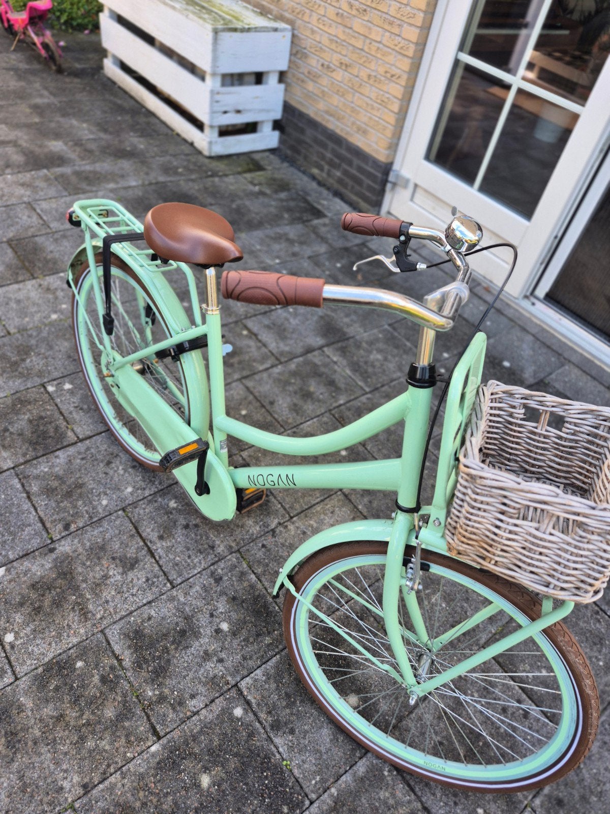 Nogan 26 inch meisjesfiets, Gebruikt, Velgrem, Handrem, Nogan
