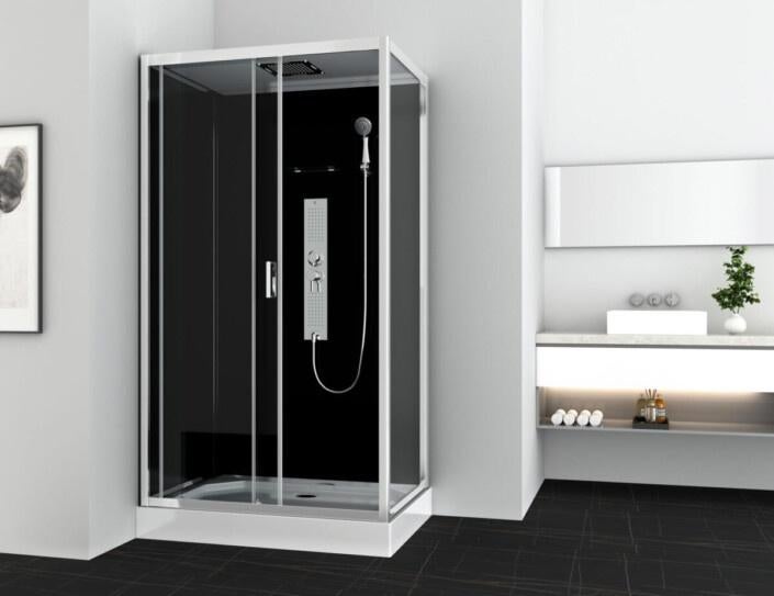 Vrijstaande Douchecabine 120x80 Rechthoek - Allibert GIPSY, Ophalen of Verzenden, Met douche