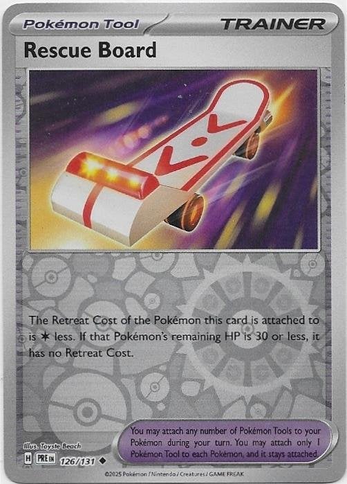 Prismatic Evolutions,  Rescue Board [reverse] 126/131, Verzenden, Nieuw, Losse kaart