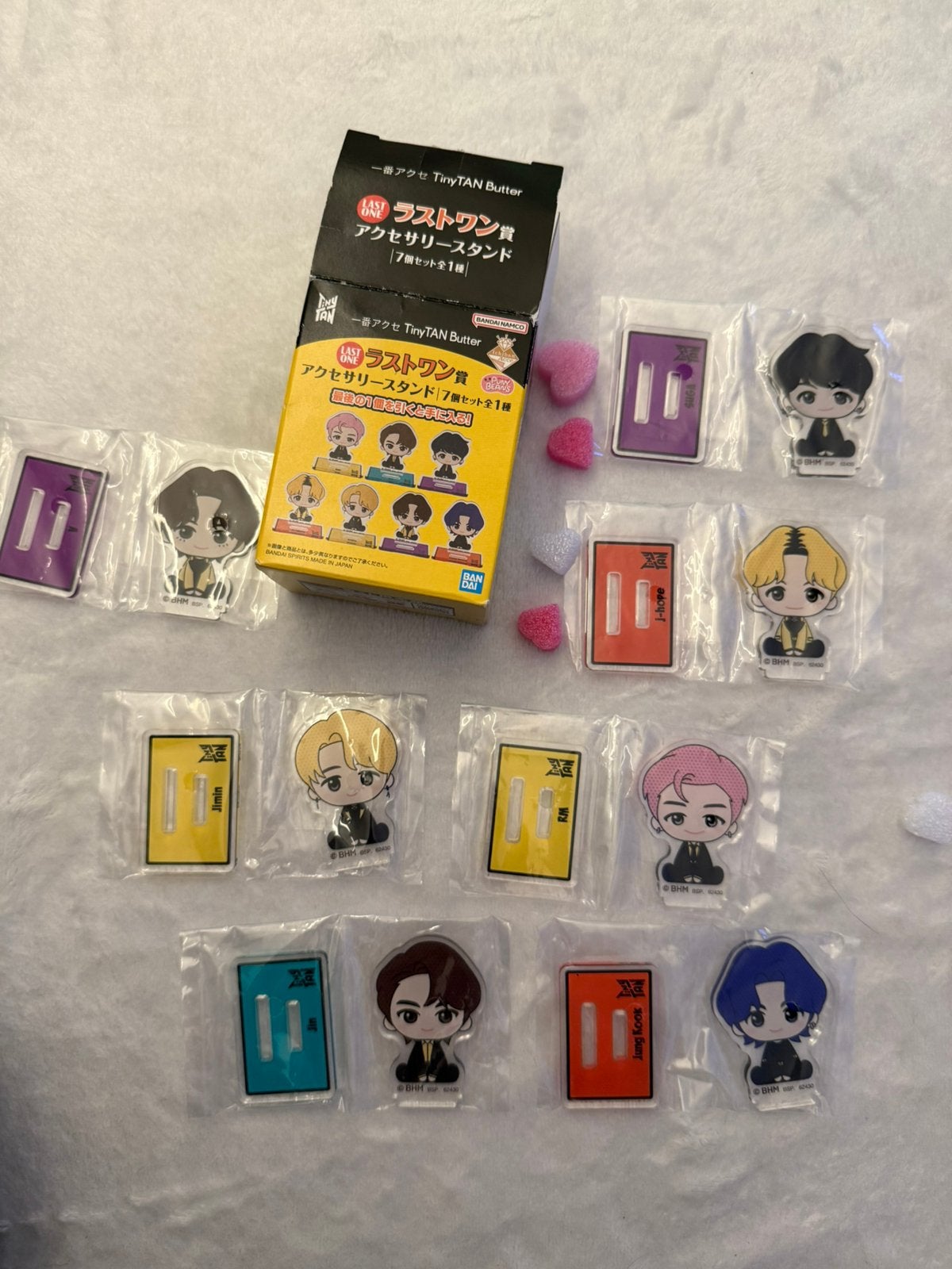 BTS Tinytan Butter super zeldzame set standees OT7 nieuw!, Ophalen of Verzenden, Nieuw, Pop, Beeldje of Miniatuur