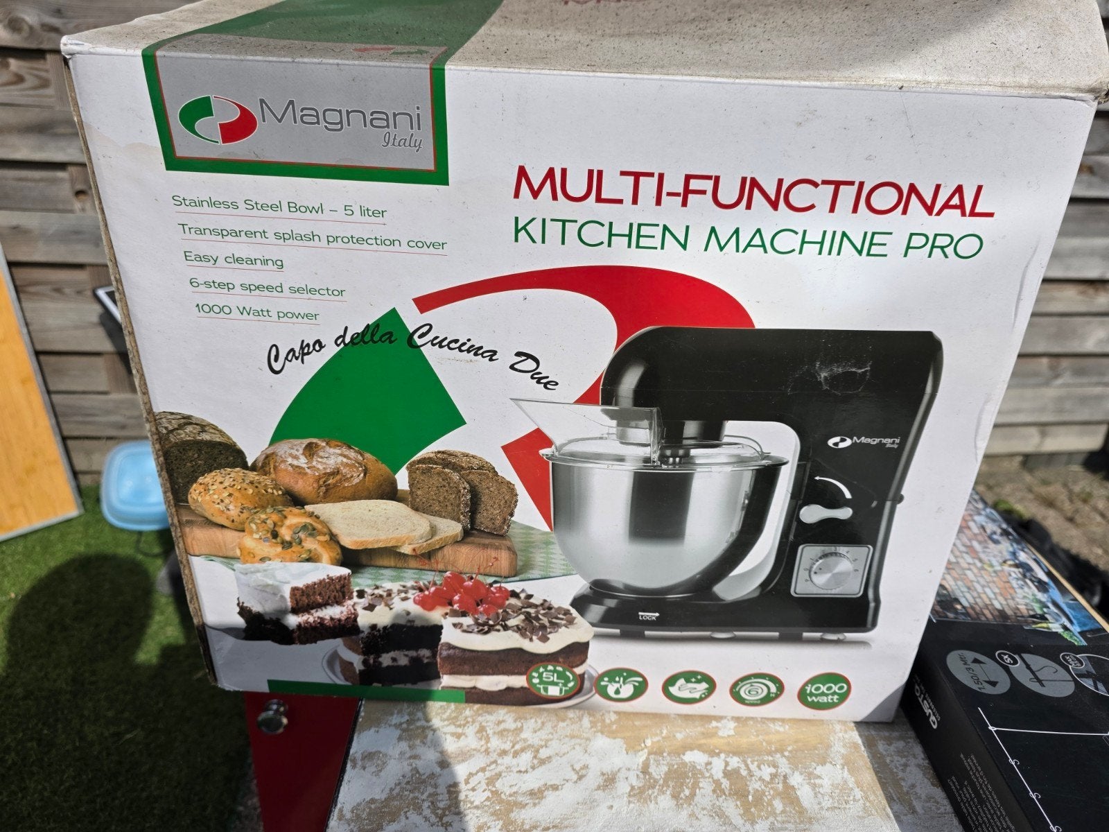 Magnani Italy Multifunctionele Keukenmachine Pro 1000W, 4 liter of meer, Ophalen, Nieuw, 3 snelheden of meer