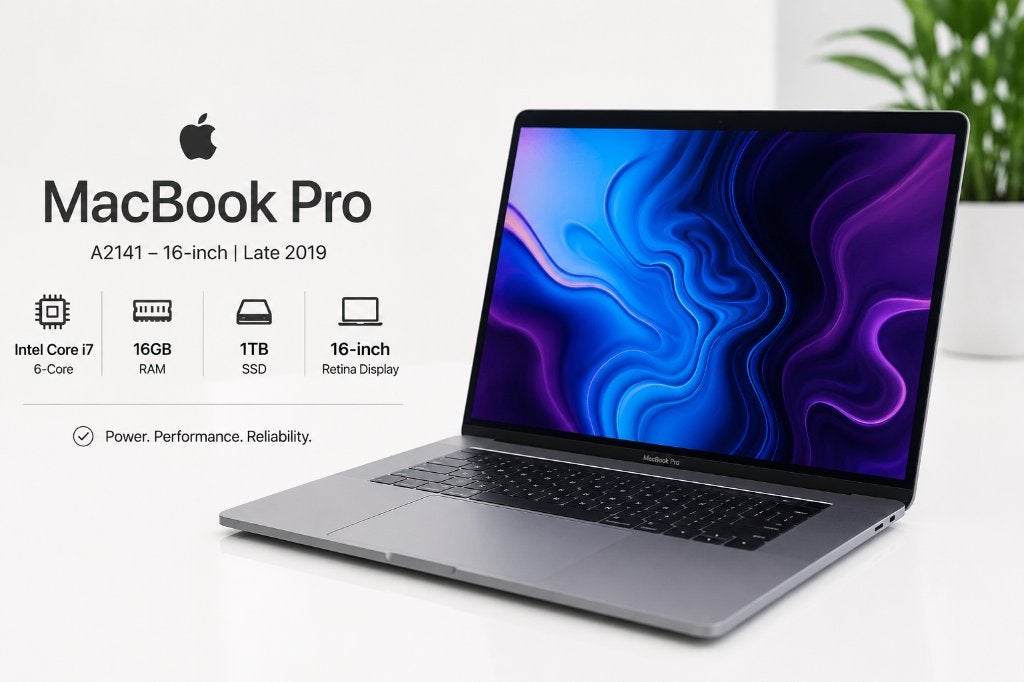 Apple MacBook Pro 16" A2141 – 16GB|1TB-2019, Computers en Software, Apple Macbooks, MacBook Pro, 1 TB of meer, 2 tot 3 Ghz, Qwerty